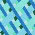 thumbnail image 1 of Ahgly Company Machine Washable Indoor Square Transitional Dark Turquoise Green Area Rugs, 4' Square, 1 of 7