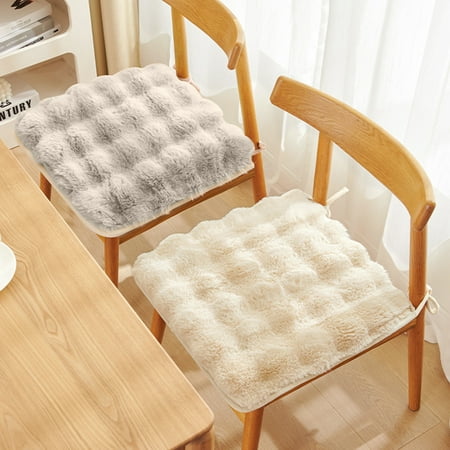 

Taosunzt Chair Cushion Washable Soft Comfortable Thick Breathable Keep Warm Relieve Pain Plush Material Seat Cushion Office Accessories Light Green 40x40cm