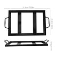thumbnail image 2 of SHISUYAN Black Barbecue Salt Plate Rack Restaurant Iron Enamel Rack Barbecue Accessory, 2 of 9