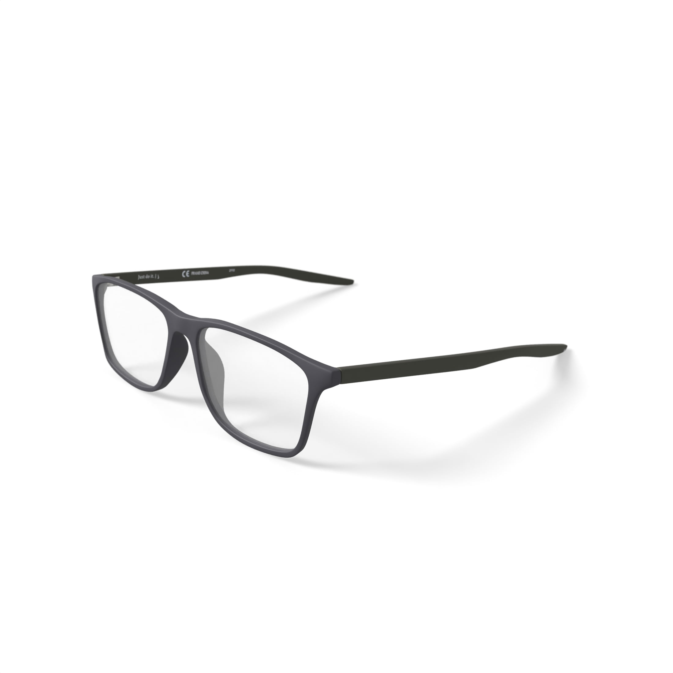 Nike Men's 7125G Prescription Eyeglasses with Case, Matte Black