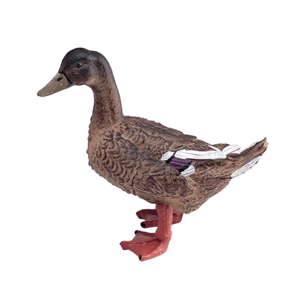 Figuras de aves de corral de simulación para decorar estanterías y escritorios. Artículos para fiestas. Pato multicolor