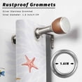 thumbnail image 6 of Outdoor Curtains for Patio Waterproof, Brown Turtle Coastal Windproof Pravicy Outside Porch Blackout Curtain, Summer Beach Coral Seahorse Botanical Sun Blocking Grommets Curtains 2 Panels 54"x84", 6 of 9