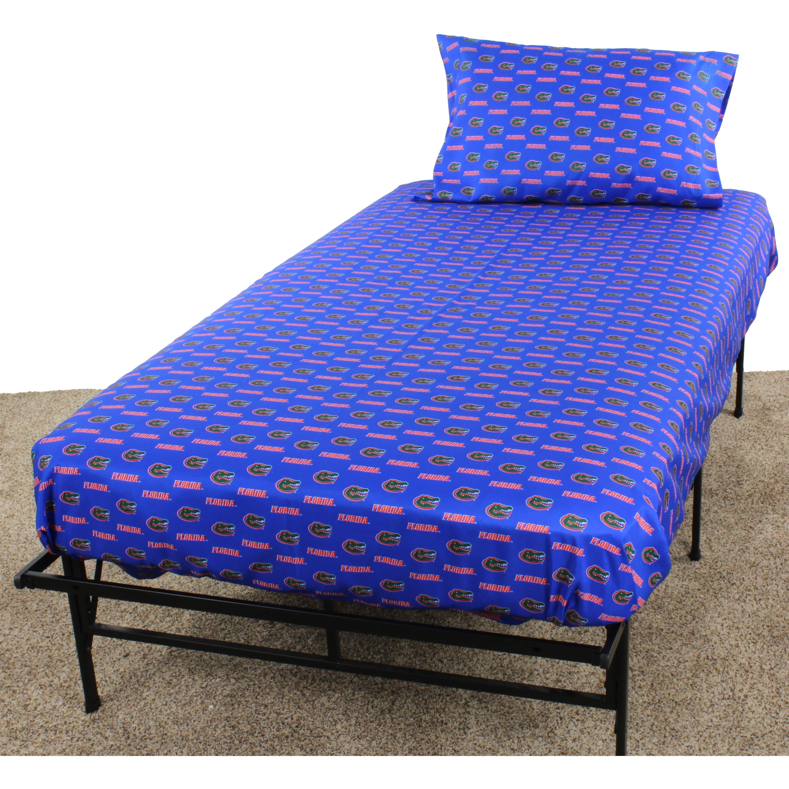 Florida Gators Sheet Set Choose Your Size Blue Microfiber Full N/A