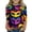 001_Dark Purple, variant on Girls Mardigras Shirt New Orleans Tops Toddler Kids 3/4 Sleeve Sequin Mask Outfits Tee