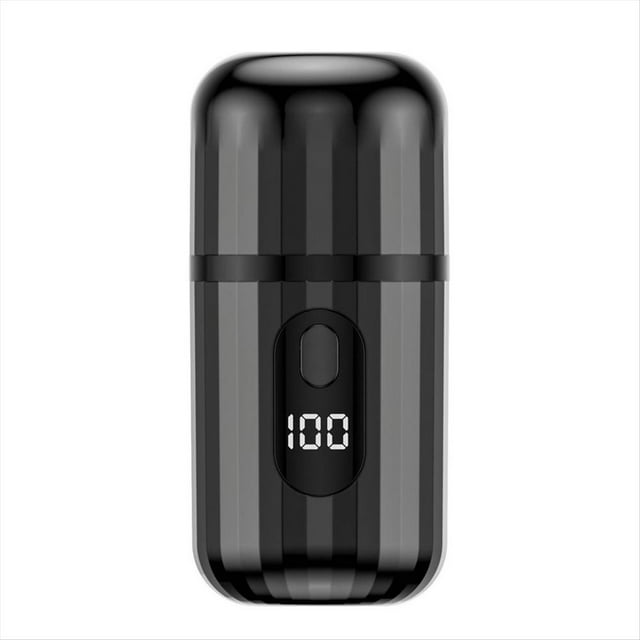 Mini Afeitadora Eléctrica Portátil, Recargable por USB, de Bolsillo, para Viajes, Lavable, Portátil, Inalámbrica, Color Negro