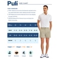 thumbnail image 7 of PULI Men’s Golf Shorts Relaxed Fit Stretch Dress Quick-Dry Waterproof Lightweight Travel Casual Shorts 5" Inseam, 7 of 7