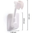 thumbnail image 2 of Soporte para cabezal de ducha giratorio de 360°, 3 piezas, soporte de mano ajustable, montaje en pared adhesivo sin taladros para varilla de ducha, extraíble y de fácil instalación, 2 of 7