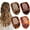 Tortoise, variant on 4 PCS Flat Hair Clips, Round Lay Down Claw Clips for Women Girls, French Strong Hold Hair Barrettes for Thick Thin Hair