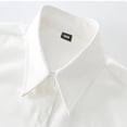 thumbnail image 5 of LYMAYTER 2-16Y Boys Toddler Kids School Uniform Shirts Long Sleeve Button Down Turndown Collar Solid Tops, 5 of 8