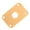 Cream Rectangle, variant on Plastic Curved Jack Plate Square Jackplate for Gibson Epiphone Les Paul Guitar Cream Rectangle