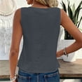 thumbnail image 6 of GUACER Womens Tank Tops Fashion Cotton Linen Round Neck Summer Casual Relaxed Fit Sleeveless Blouses, 6 of 8