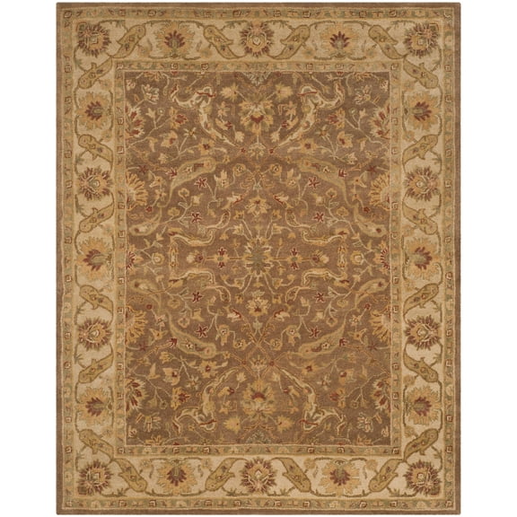 SAFAVIEH Antiquity Beaufort Traditional Floral Wool Area Rug, Brown/Gold, 11' x 17'