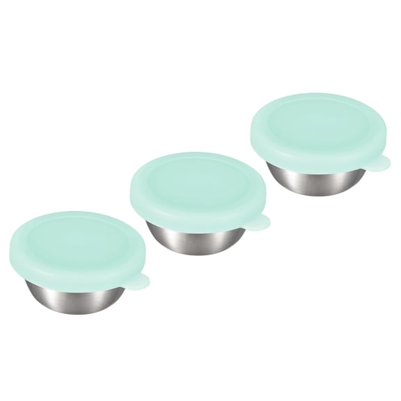 Unique Bargains Container Stainless Steel Condiment Blue