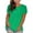 Green-1, variant on Oalirro Women's Tops, Tees & Blouses Women Tops and Blouses Women's Fashion Plus-Size Solid O-Neck Loose Short Sleeve T-shirt Pullover Tops