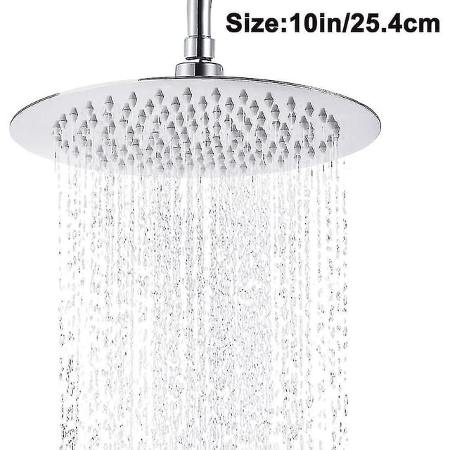 Rociador de ducha empotrado YONGSHENG tipo lluvia acero inoxidable 10 pulgadas plata