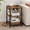 brown/1p, variant on 15.7" Small Side Table with Charging Station, USB & Socket, 3-Layer Adjustable Storage Bedside Cabinet & Coffee Table