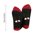 thumbnail image 2 of Pompotops Clearance Sales Christmas Winter Cotton Socks Men And Women Color Blocking Breathable Stockings, 2 of 3