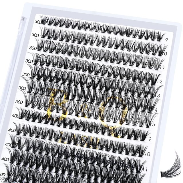 B&Qaugen Easy Fan Lashes D-0.07-9 mm Extensiones de pestañas con volumen 9-25 mm B&Qaugen Easy Fan Volume Lashes Pestañas de floración rápida Extensiones de pestañas que fluyen automáticamente (D-0.07