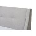 thumbnail image 5 of Baxton Studio Louvain Modern and Contemporary Fabric Upholstered Walnut-Finished Twin Sized Platform Bed, Multiple Colors, 5 of 6