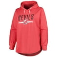 thumbnail image 2 of Women's Heather Red New Jersey Devils Plus Size Fleece Pullover Hoodie, 2 of 3