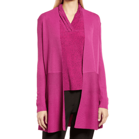 Anne Klein ELDERBERRY Women's Monterey Open Front Duster Cardigan, US Small