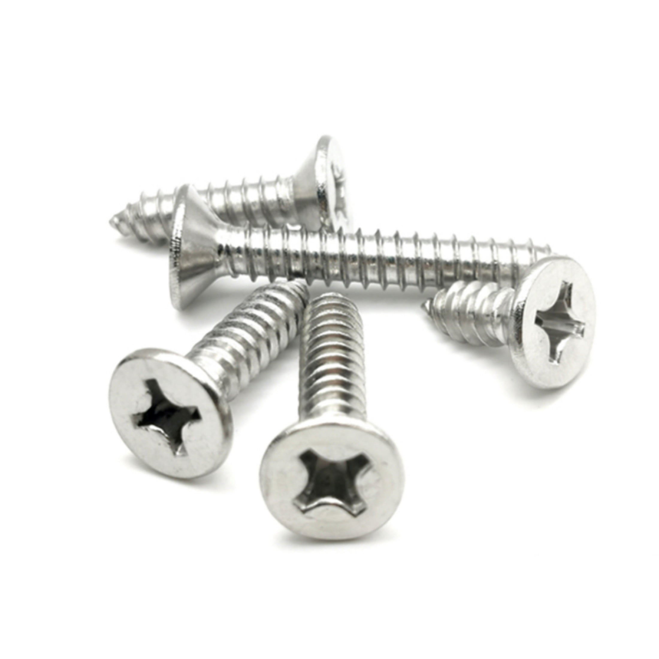 (10pcs) 316 Stainless Steel Self-Tapping Countersunk Screws M3x40mm (length does not include header).