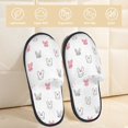 thumbnail image 2 of Fotbe Girl Rabbit Pantuflas Peludas para Mujer con Estampado, Zapatillas de Peluche, Zapatos de Invierno para Casa, Uso Interior y Exterior-Large, 2 of 8