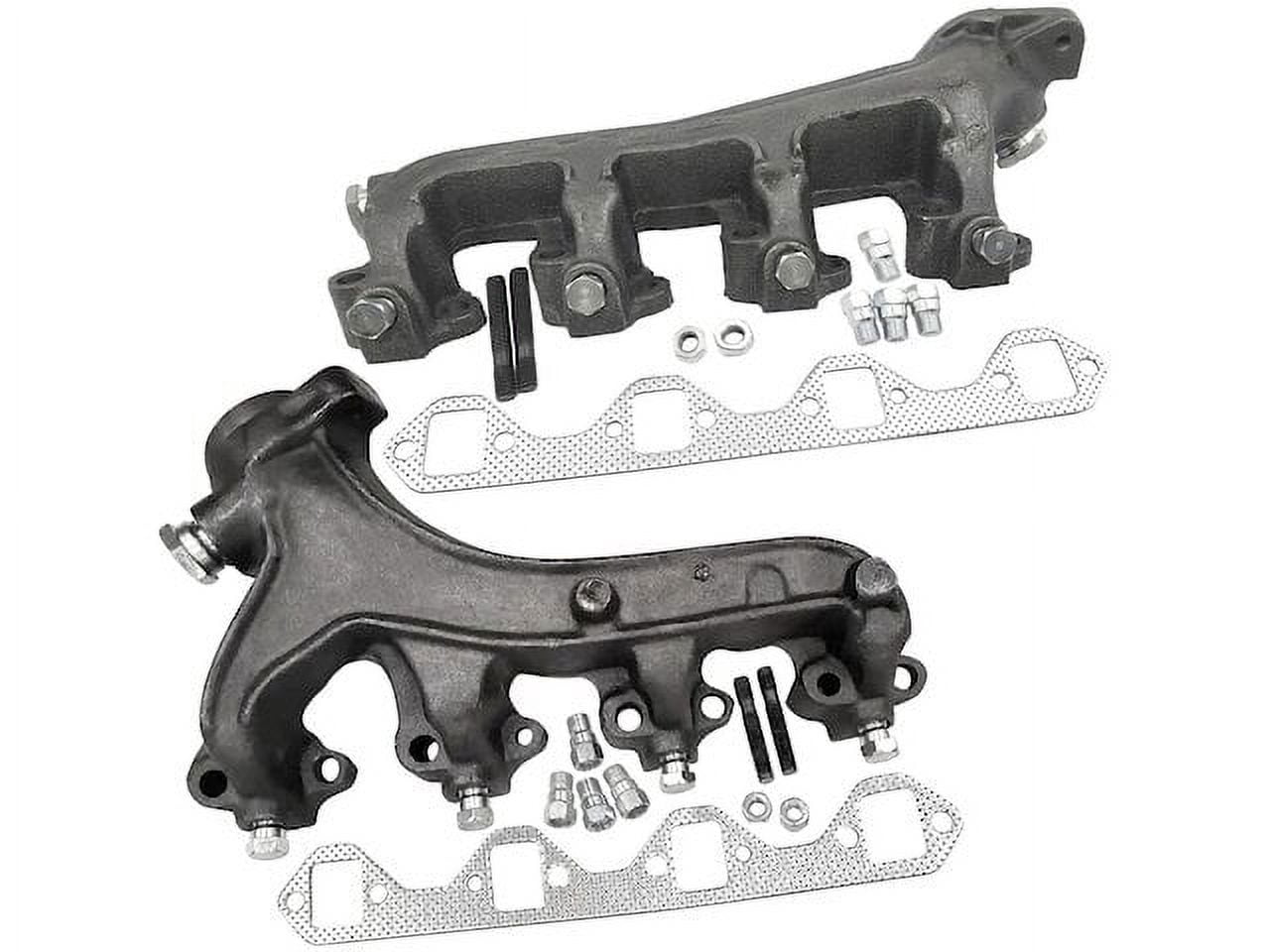 Exhaust Manifold Set - Compatible with 1988 - 1996 Ford F-150 5.8L V8 1989 1990 1991 1992 1993 1994 1995
