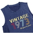 thumbnail image 3 of YI XIANG RAN Vintage 1973 Tank Top Women 50th Birthday T-Shirts Retro 50 Year Old Birthday Gift Shirt Birthday Tee, 3 of 6
