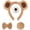 Bear, variant on Vjnyvs 4-Piece Plush Alpaca Ears Headband Set,Tail, Tie & Wristband Kit, 1 Set