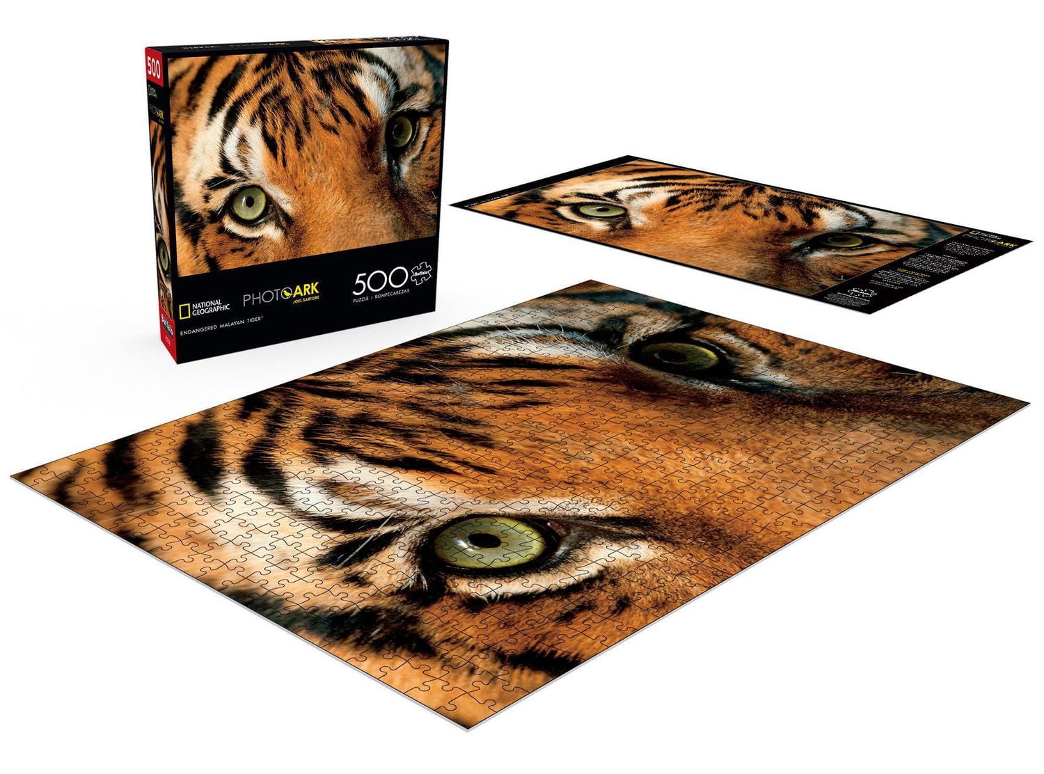 Buffalo Games - Le puzzle National Geographic - Joel Sartore - Endangered Malayan Tiger - en 500 pièces