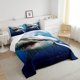 thumbnail image 4 of Juego de edredón infantil para niños y niñas,3D Shark Fish Down Comforter 3 Piece Hawaiian, 4 of 6