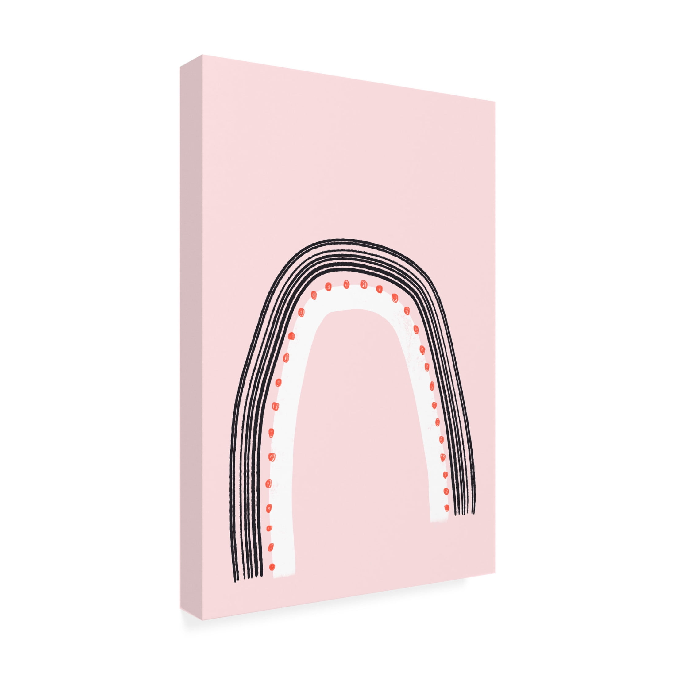 Trademark Fine Art uplusmestudio Happy Rainbow Canvas Wall Art