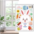 thumbnail image 2 of easter decor Easter Window Clings Cute Bunny Window Stickers Radish Eggs Butterfly Carrot Decals For Kids School Office Home Glass Decals For Easter Home Easter Decorations Party Supplies, 2 of 8