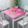 thumbnail image 3 of Pink Gradient Leopard Print Square Fitted Tablecloth with Elastic Edge,Square Table Cover,Washable Elastic Table Cover for Home Kitchen Party Decor 34"x34", 3 of 6