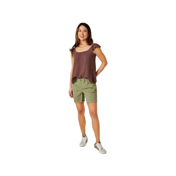 Carve Designs Oahu 6in Twill Short - Women's, Olive, 4