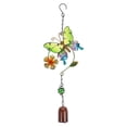 thumbnail image 1 of 1Pc Iron Art Wind Chime Flower Design Wind-bell Home Hanging Ornament, 1 of 8