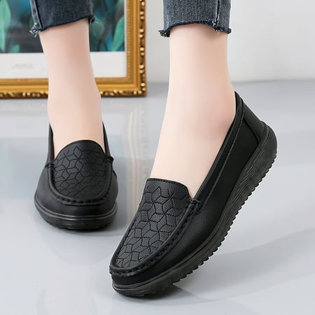 

Women‘s Lightweight & Comfortable Loafers Solid Color Soft Sole Flat Shoes Casual Slip On Shoes