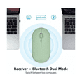 thumbnail image 2 of Mouse Inalámbrico Recargable Con Alfombrilla De Mouse Eo Safe Imports Verde, 2 of 5