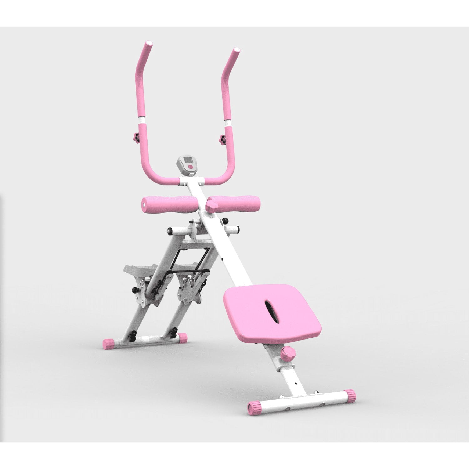 2-In-1 Stair Stepper And AB Workout Machine, Pink