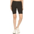 thumbnail image 2 of Womens High Waist Ultra Soft Printed Fashion Biker Shorts, 2 of 4