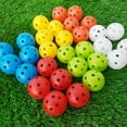 thumbnail image 2 of Flmtop 12Pcs Home Indoor Driving Range 42.6mm Limited Flight Hollow Training Golf Balls for Swing Practice, 2 of 5