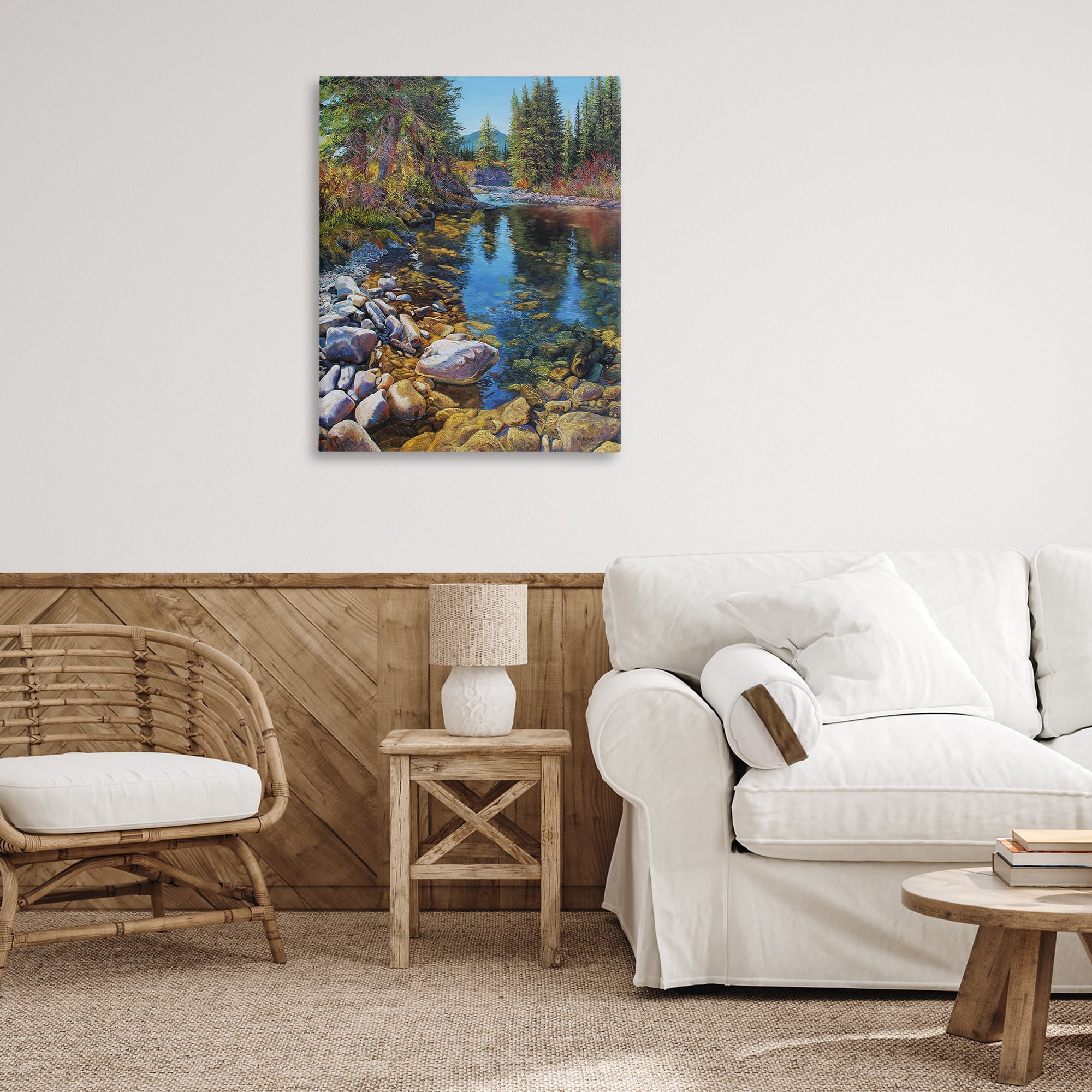 Stupell Industries Etherington Creek View Landscape & Nature Painting Wrapped Canvas Art Print Wall Art, 30 x 40