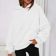 thumbnail image 6 of Mlzmgr Sweatshirts for Women Hooded Loose Fitted Baggy Hoodies with Pockets Casual Going out Running Outdoor Shirts, 6 of 7