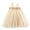 Beige, variant on OSOLU Toddler Girls Sleeveless Mesh Flowers Holiday Party Dress Dance Dresses Sundress Classic Dailywear, 3-4 Years