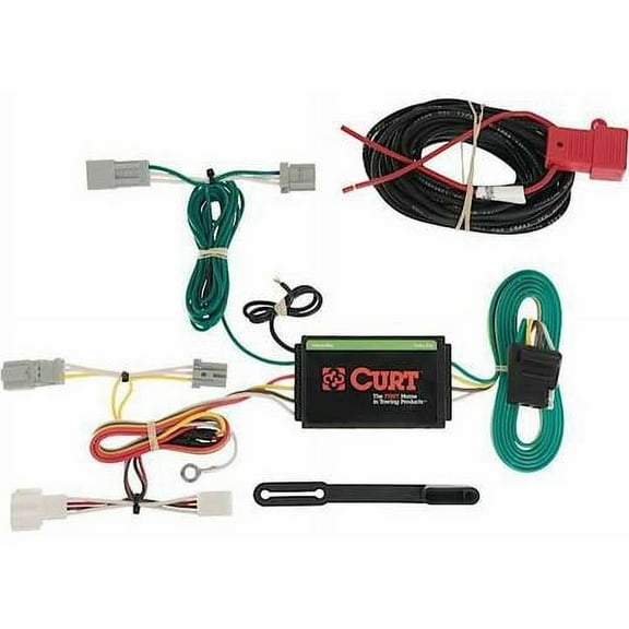 CURT 56173 Vehicle-Side Custom 4-Pin Trailer Wiring Harness, Select Honda Accord with LED Taillights