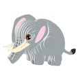 thumbnail image 4 of Rushawy 3D Paper Craft Puzzle Ornament Stem DIY s for Child Problem Solving Shapes elephant, 4 of 9