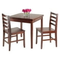 thumbnail image 2 of Winsome Wood Pulman 3-Pc Dining Set, Extendable Table & 2 Ladder-back Chairs, Walnut Finish, 2 of 10
