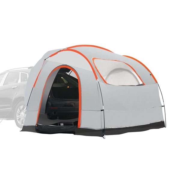 SUV Truck Tent for Camping with Rainfly and Carry Bag PU2000mm Waterproof Double Layer Fits 8x8 SUV Hatchback Accommodates 6-8 People
