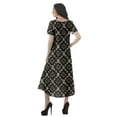 thumbnail image 3 of Moomaya Robes d'Été pour Femmes Imprimées Grande Taille en Coton Flex Robes pour Dames, 3 of 5